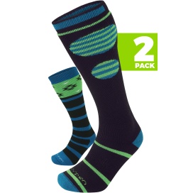 Image S2KN15 - Merino Kids Ski 2 Pack - Green - Kids - XS