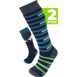 Image S2KNN - Merino Kid's Ski 2 pack 2054 blue green KidsXS