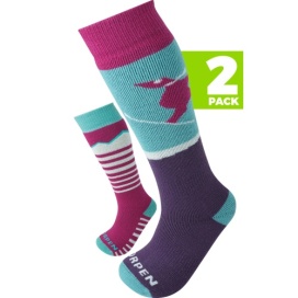 Image S2KNE Merino Kids Ski 2 Pack Eco 2336 berry Kids S