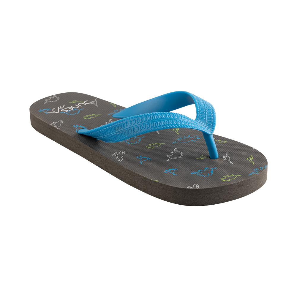 Image Dunes Beach Flip flops Junior Dinosaurs GREY 2