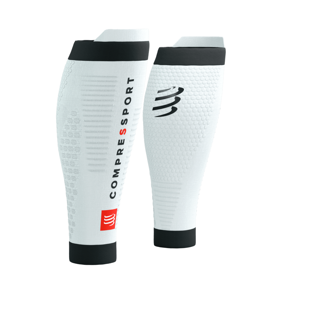 Image Compressport R1 Calf Sleeves WHITE T2