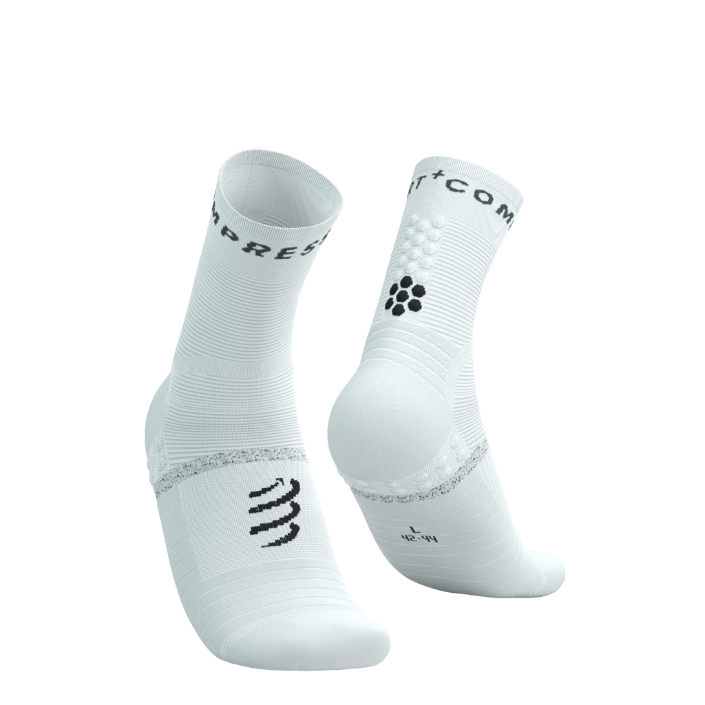 Image Compressport Pro Marathon Bas V2 BLANC/NOIR T2