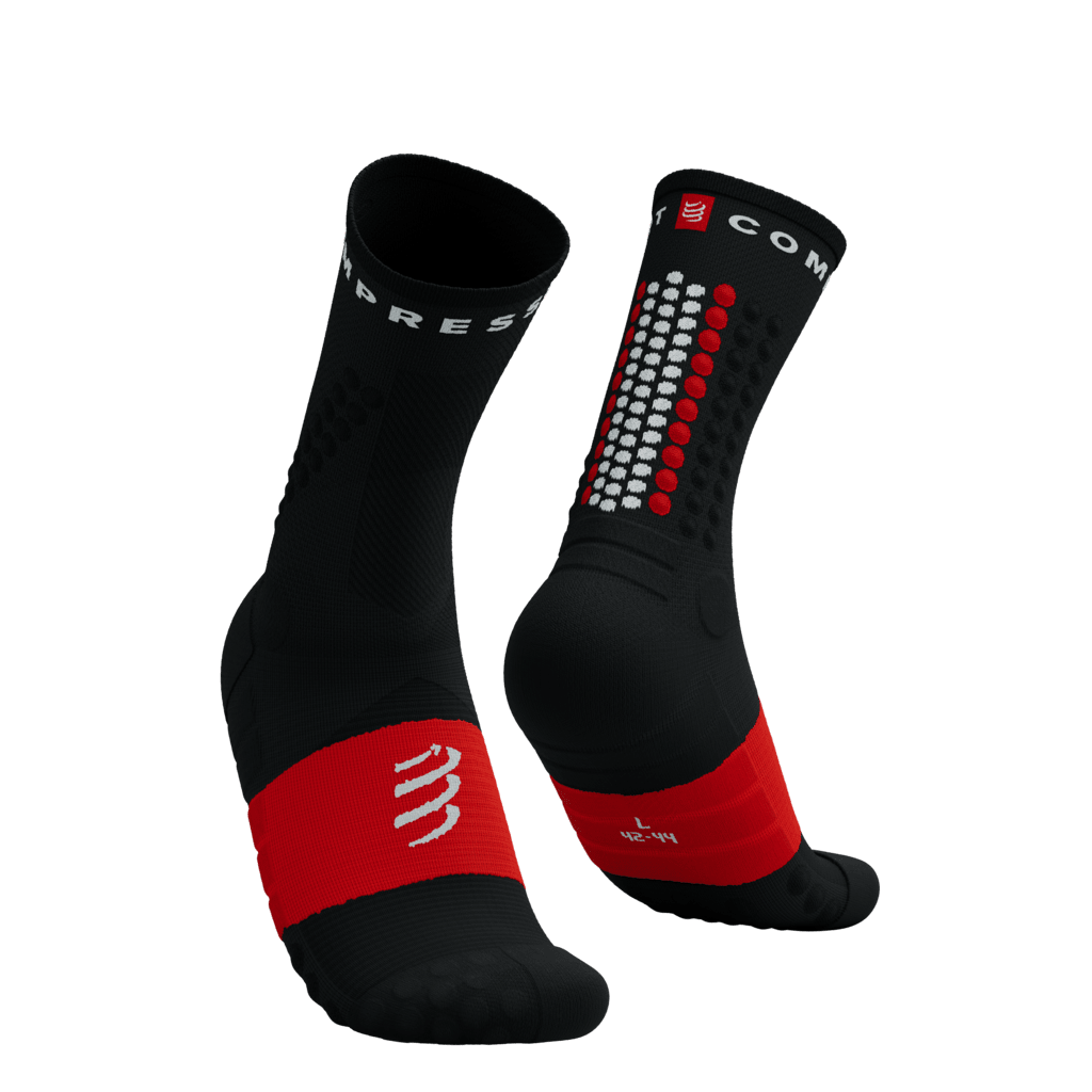 Image Compressport Ultra Trail Socks V2  BLACK/RED T2