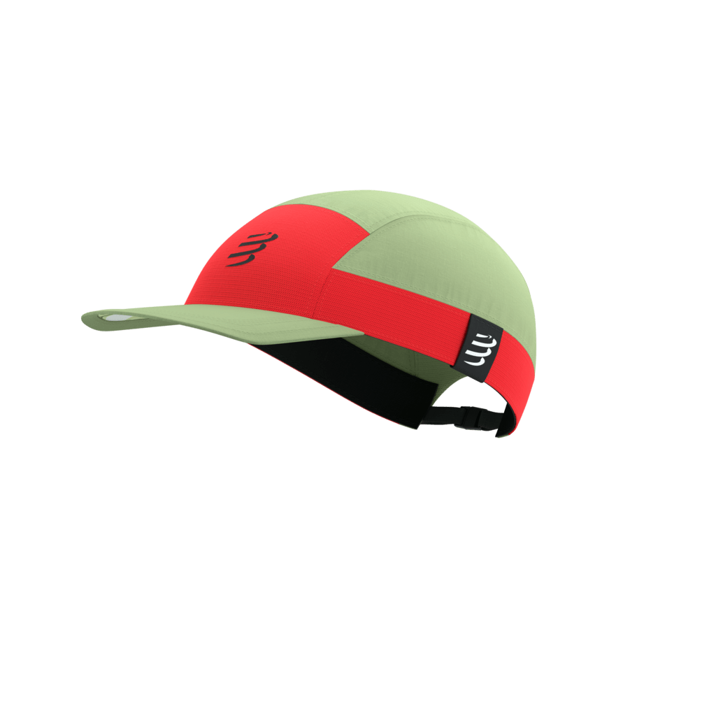 Image Compressport 5 Panel Light Casquette NILE/ROUGE FLUO T/U