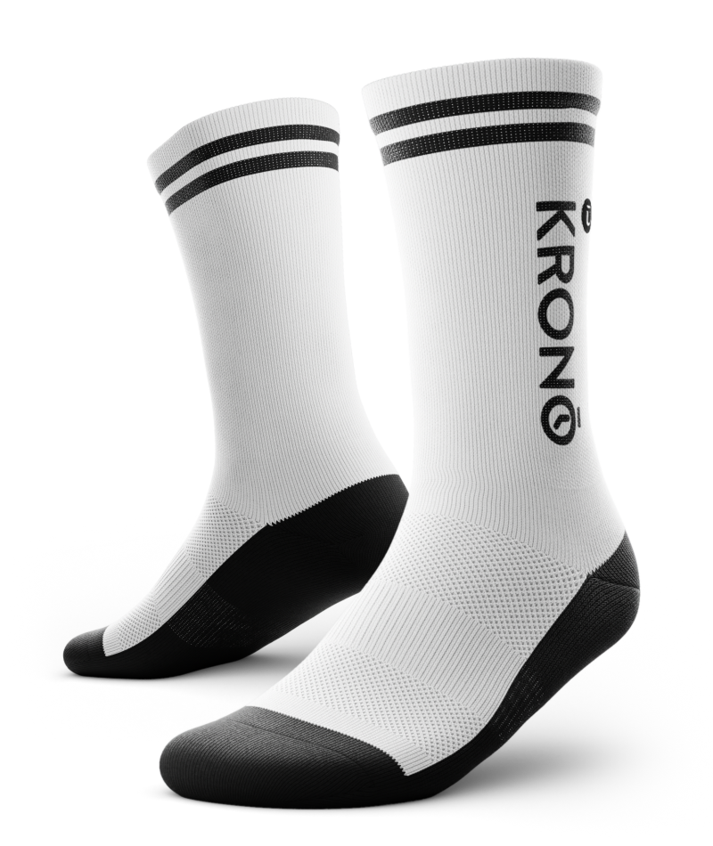 Image KRONO socks stripe WHITE/BLACK - Size M/L